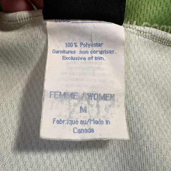 Louis Garneau Womens Short Sleeve Skin-X Cycling Jersey Shirt M Green Zip Canada - Picture 6 of 9